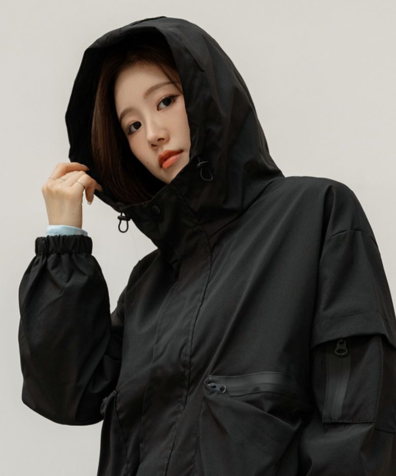 [라이트쉴드] 더블지퍼 하이넥바람막이점퍼_F6F536JP