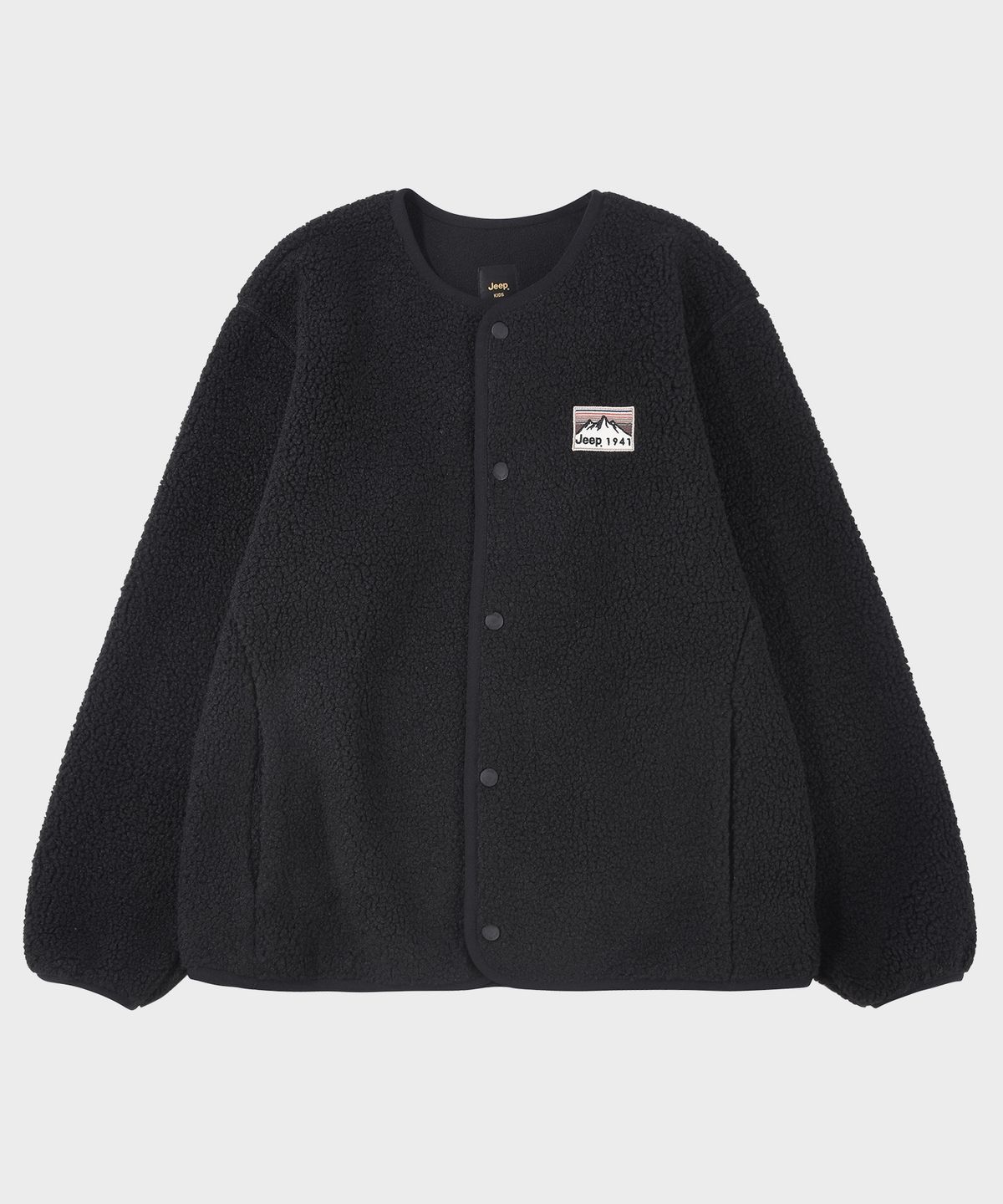 지프키즈(JEEPKIDS) 뽀글이 라운드넥 점퍼(KR5TZU196BK)