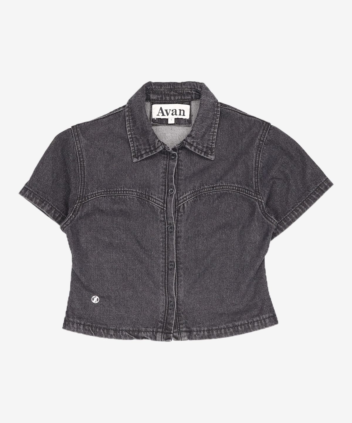 어반드레스(AVANDRESS) Heart Slit Denim Shirt - 2COL S