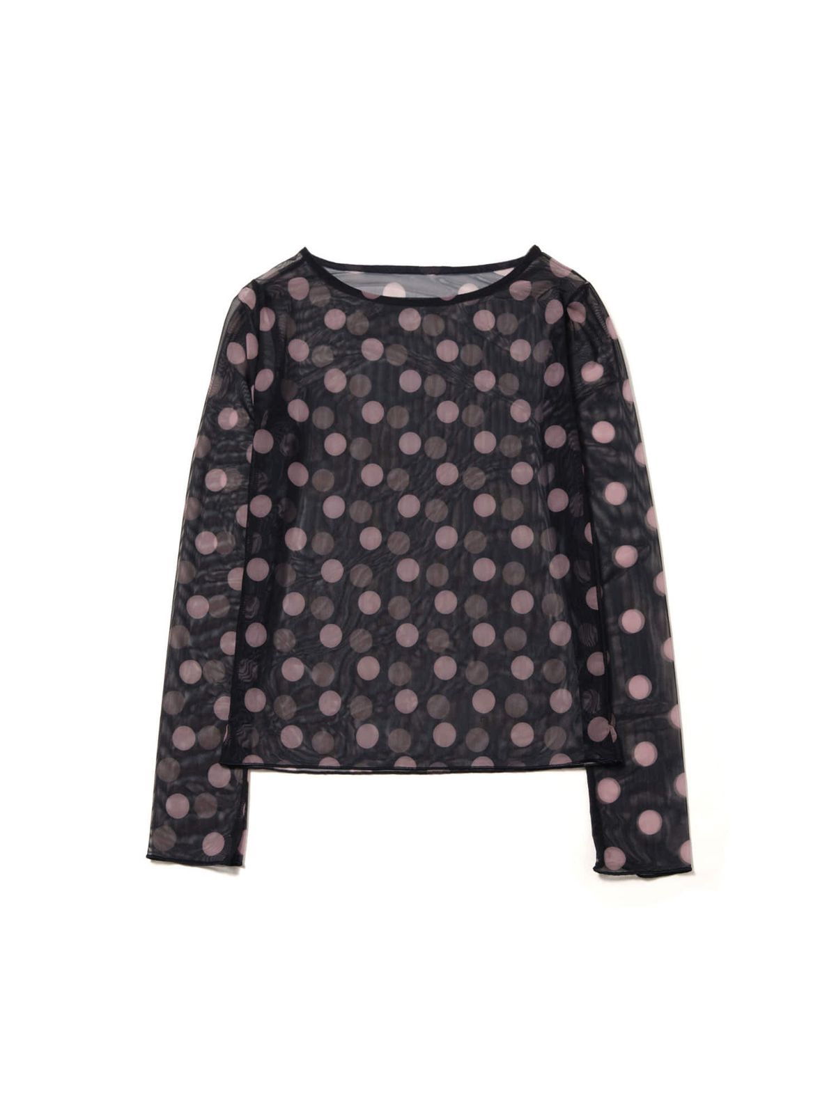 이히하(YEEHEEHAA) dorothy see-through dot T (BK)
