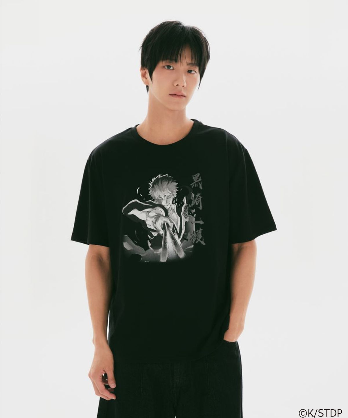 스파오(SPAO) [블리치] 반팔 티셔츠(Black)_SPRLG49U05