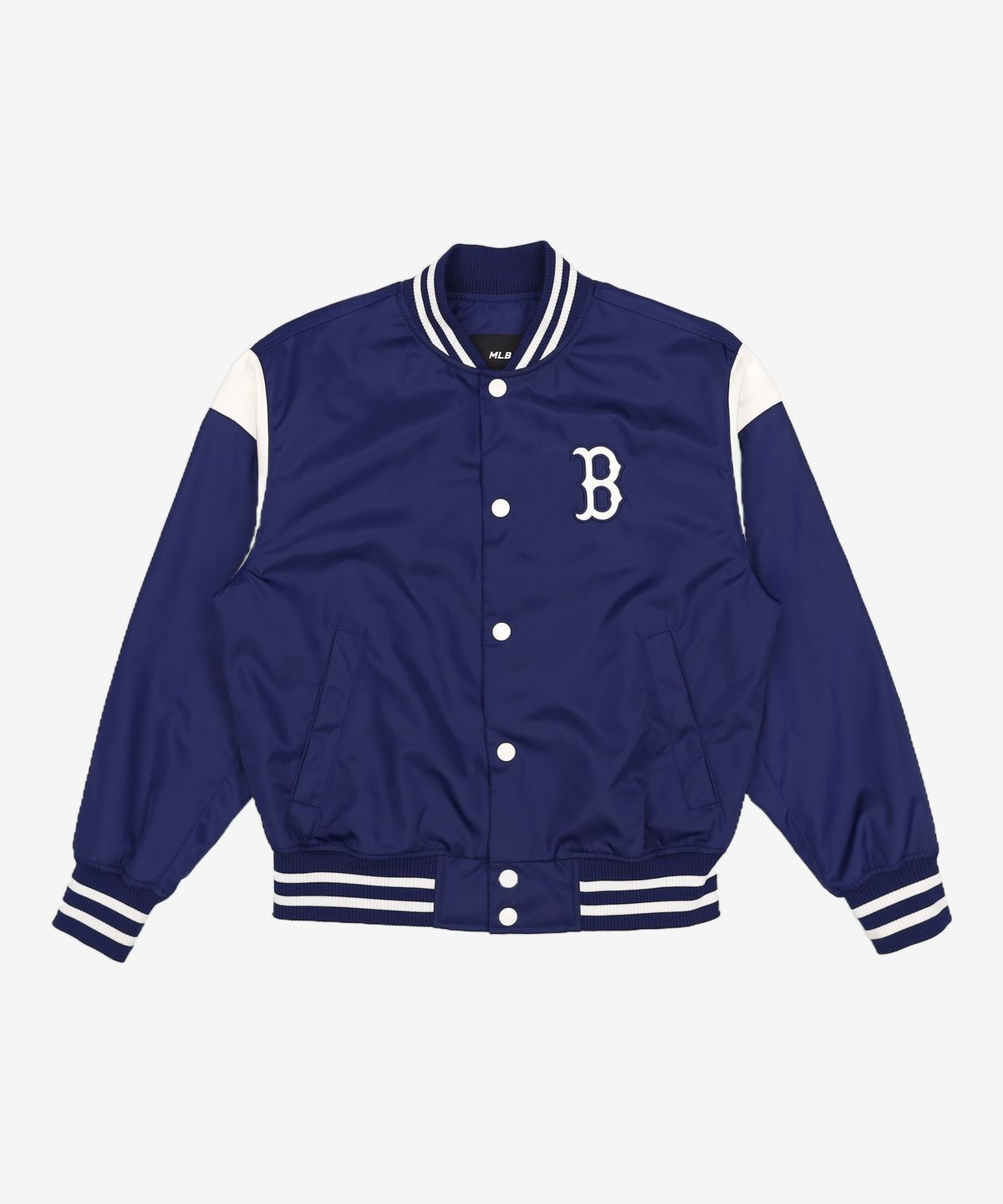 엠엘비(MLB) 나일론 베이직 어깨배색 바시티자켓 BOS (Navy) S