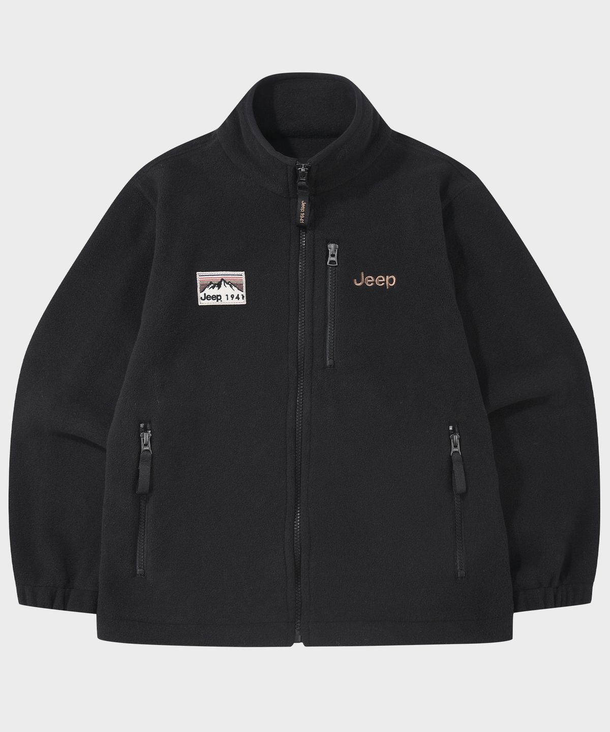지프키즈(JEEPKIDS) 지퍼 포켓 플리스 집업(KR5TZU091BK)