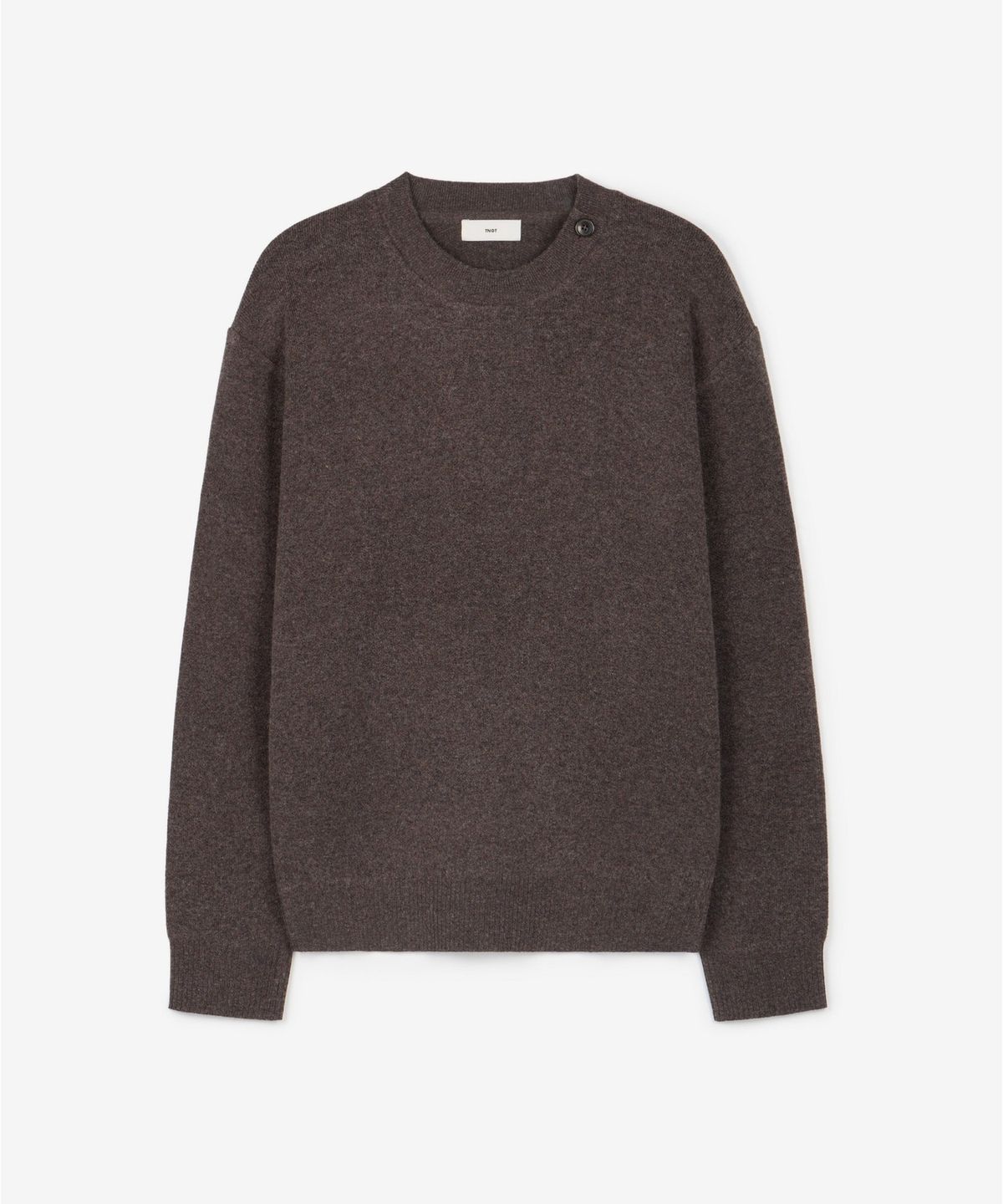 티엔지티 우먼(TNGT WOMAN) W Button Detail Knit Top (Brown) TNSW6F104W2
