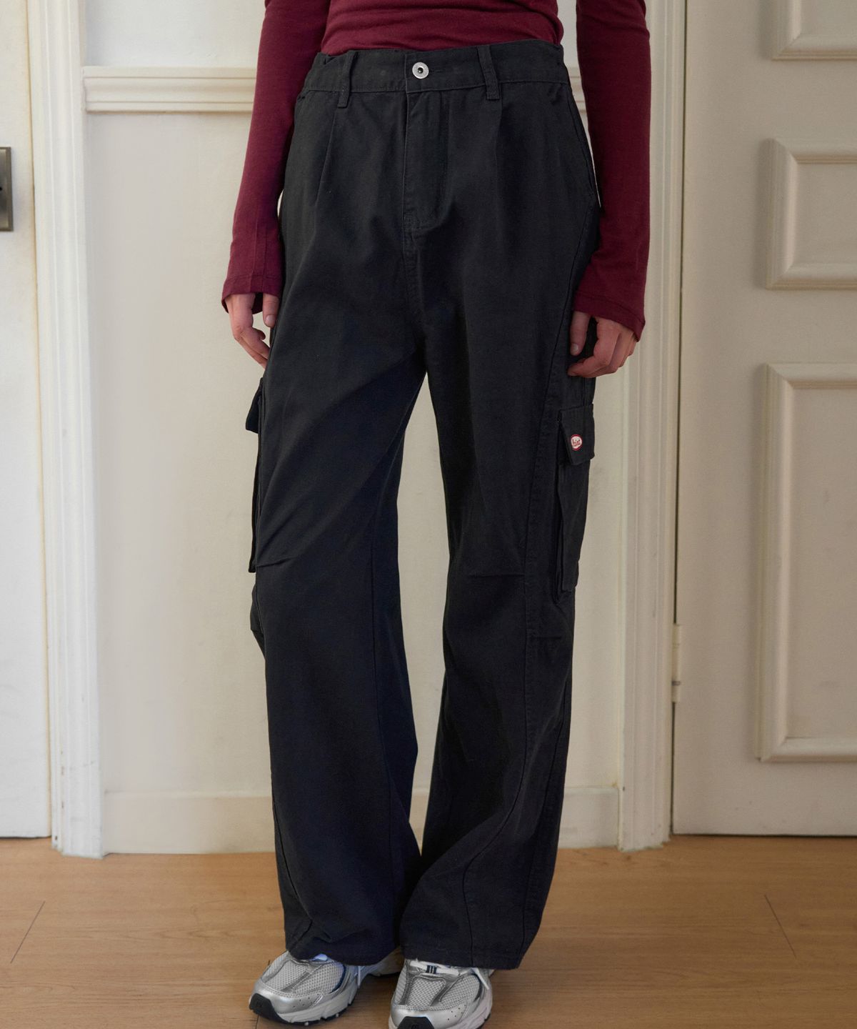 헤인트(HAINT) ROVEN GARMENT WASHED CARGO PANTS 2COL_BLACK