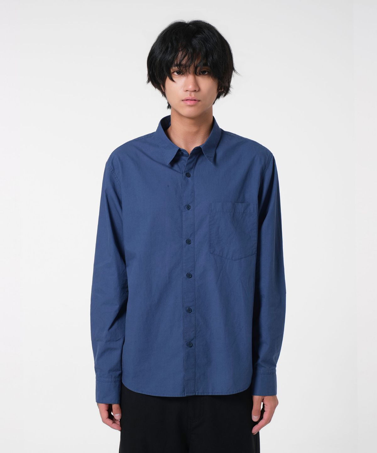 다이브인(DIVEIN) WASHED STANDARD COTTON SHIRTS (BLUE)