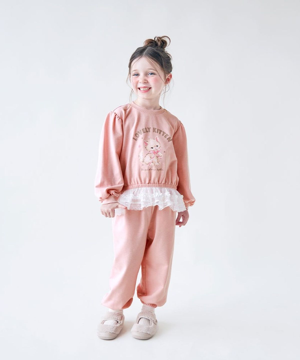 월튼키즈(WALTON KIDS) 키티레이스레이어드상하복