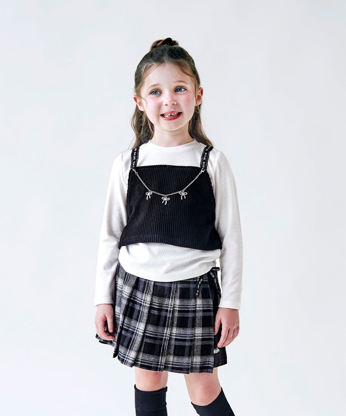 월튼키즈(WALTON KIDS) 아이돌체크스커트상하복