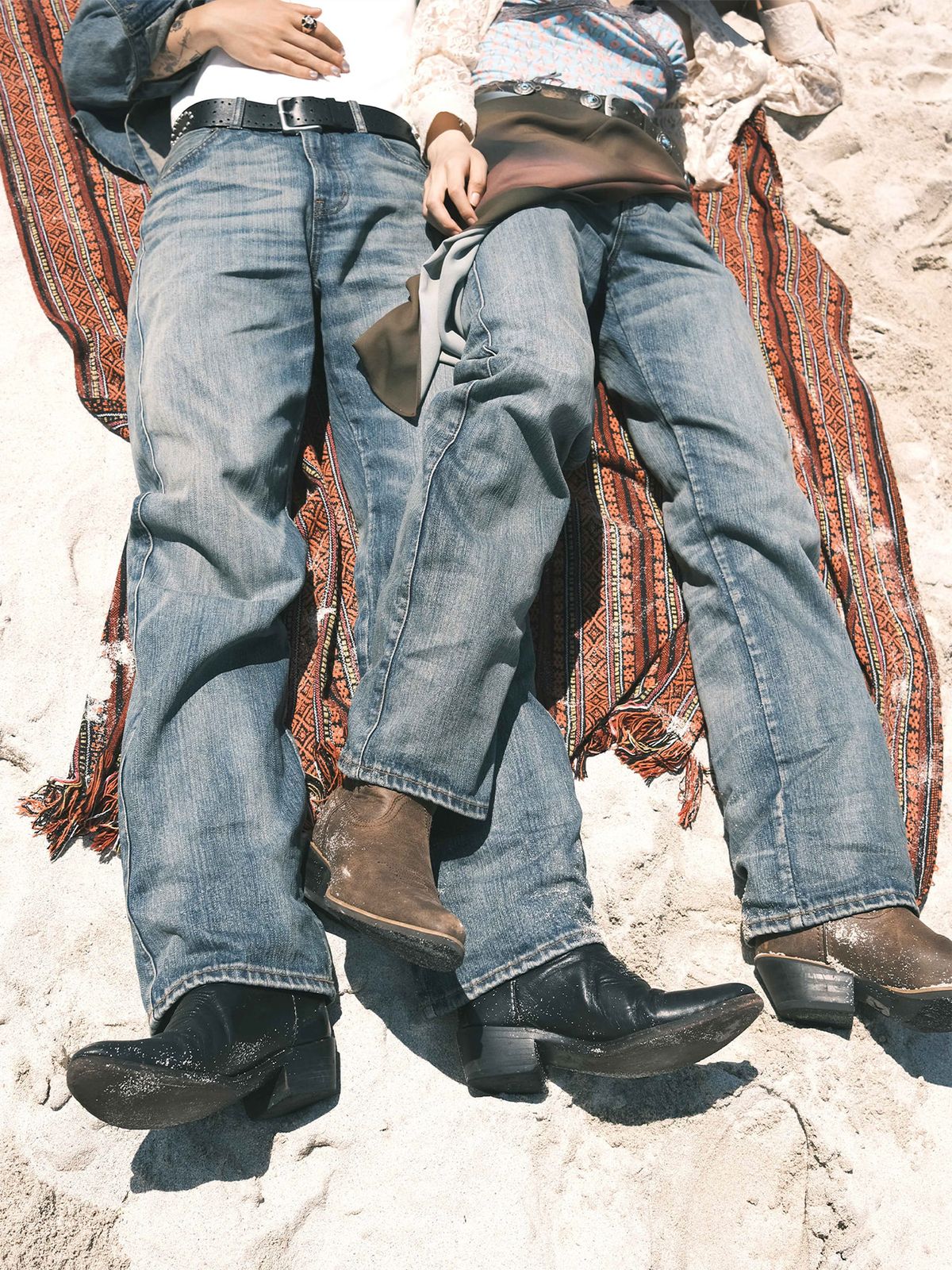 이히하(YEEHEEHAA) 90s washed denim PT