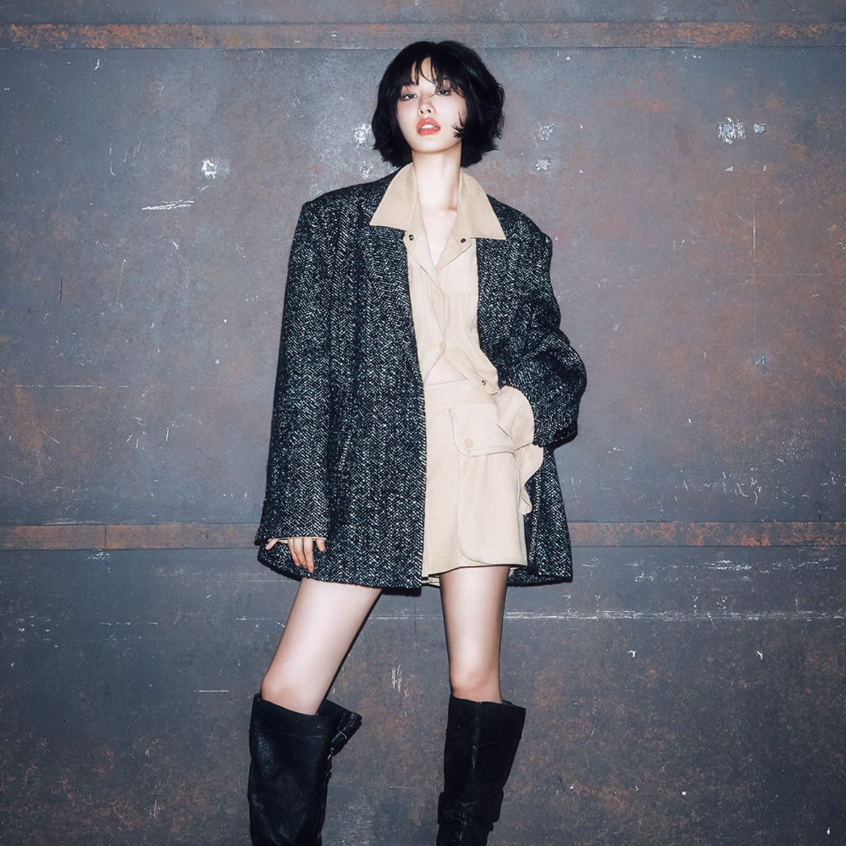 이비엠(EBM) 클래식 테일러드 카라 자켓 EMPAWCJ040