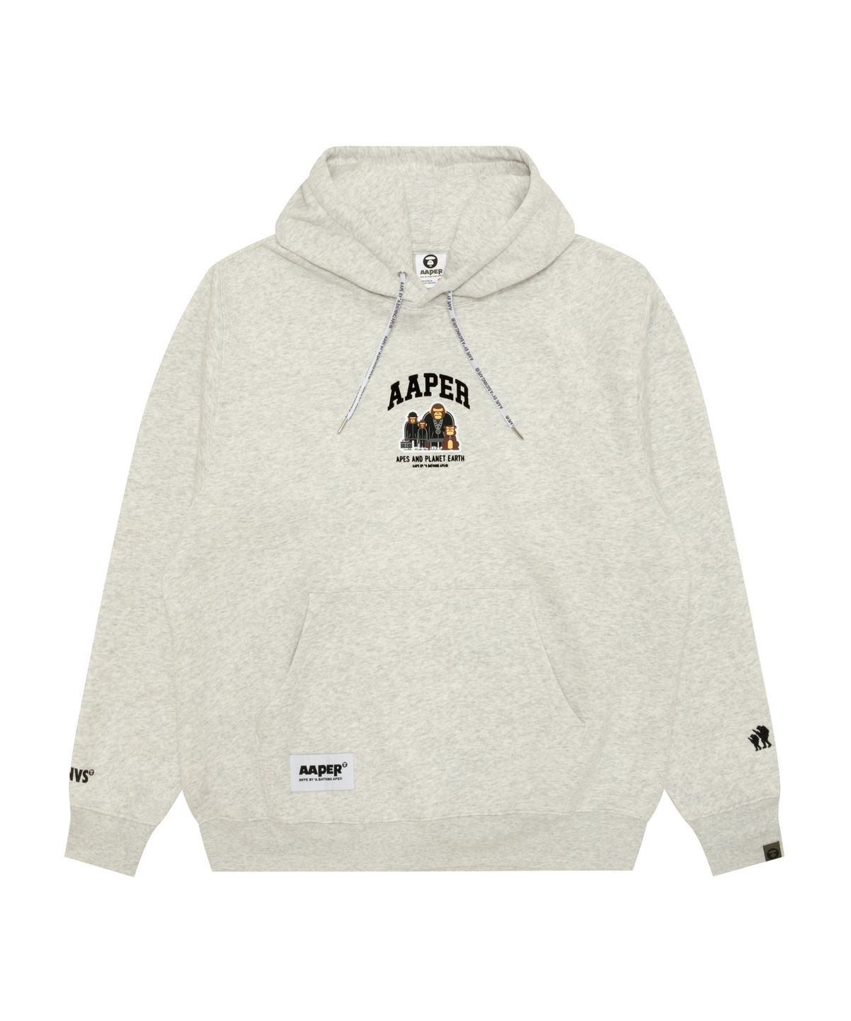 에이프(AAPE) AAPER 후드 맨투맨 / AAPSWMC370XAPWH2