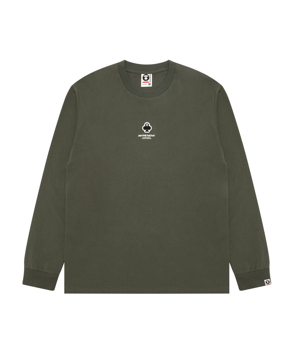 에이프(AAPE) AAPENOW 라운드 로고 스프라이트 롱 티셔츠 / AAPLTM1716XXPKHE