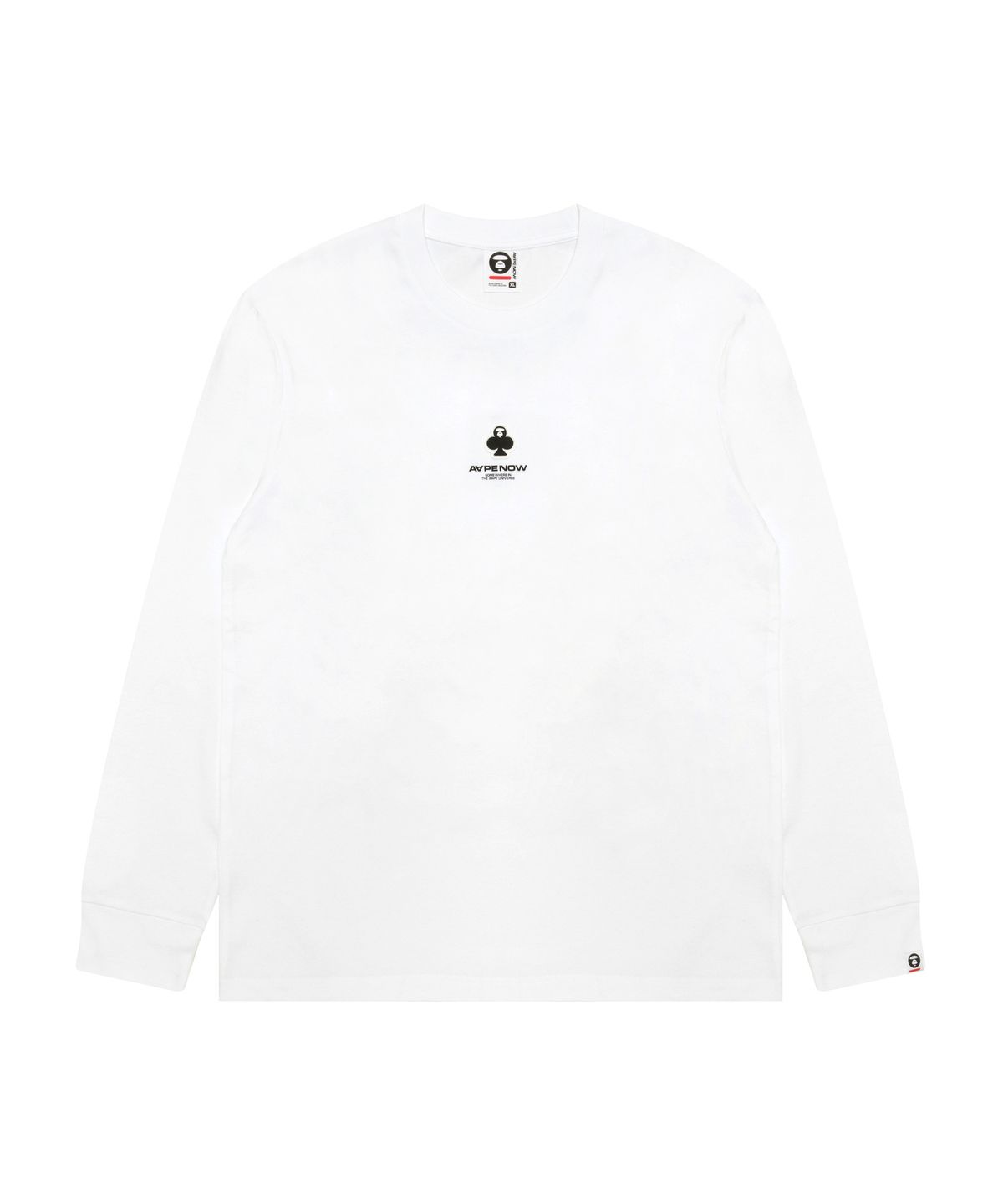 에이프(AAPE) AAPENOW 라운드 로고 스프라이트 롱 티셔츠 / AAPLTM1716XXPWHX