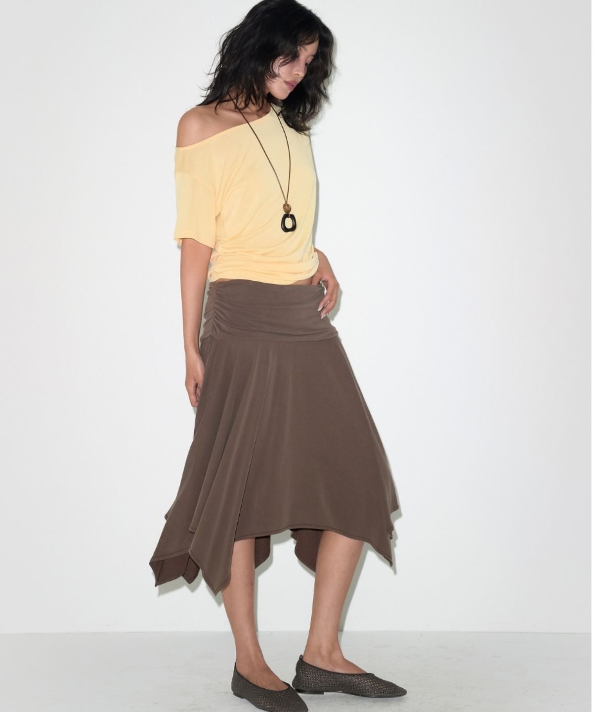 데이즈데이즈(DAZE DAYZ) MOCHA FLOW SKIRT