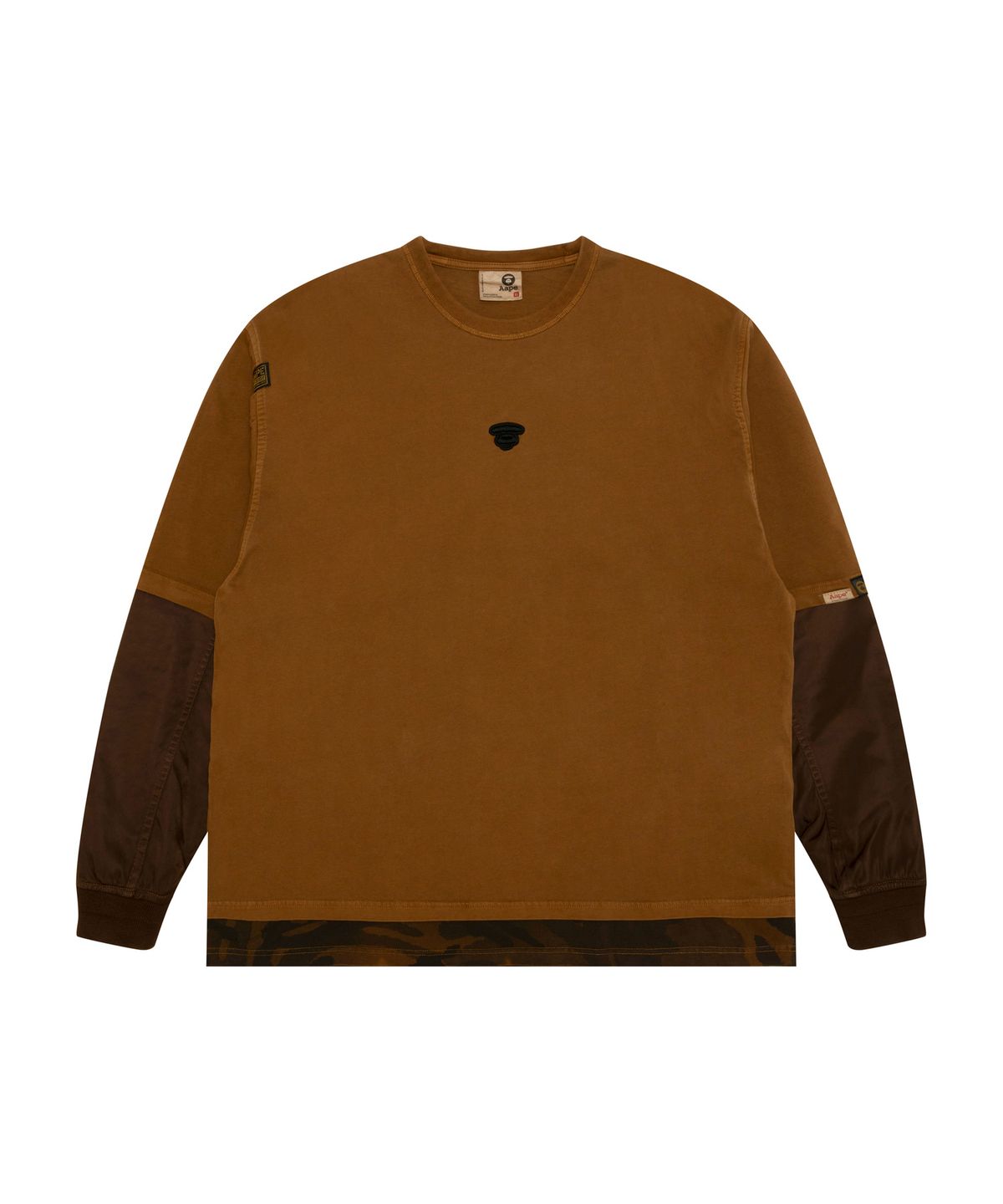 에이프(AAPE) AAPENOW 라운드 로고 스프라이트 롱 티셔츠 / AAPLTM1735XXPBWL