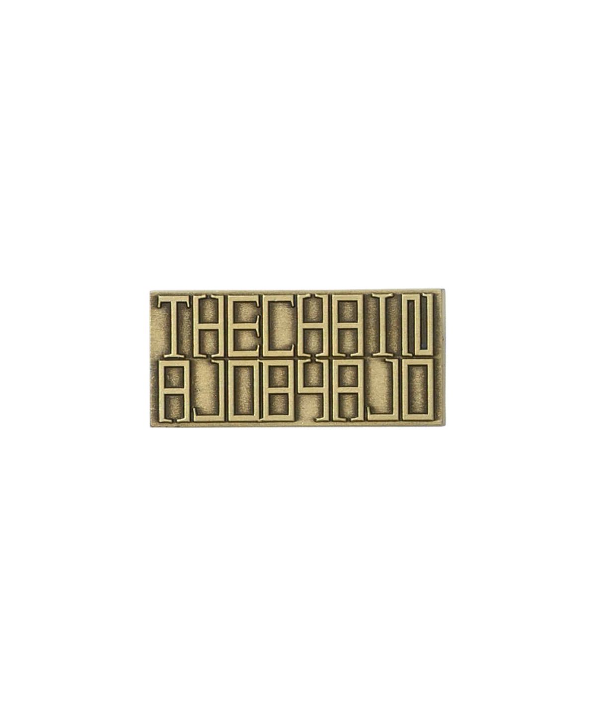 아조바이아조(AJOBYAJO) The Chain Die Struck Pin [CAMEL]