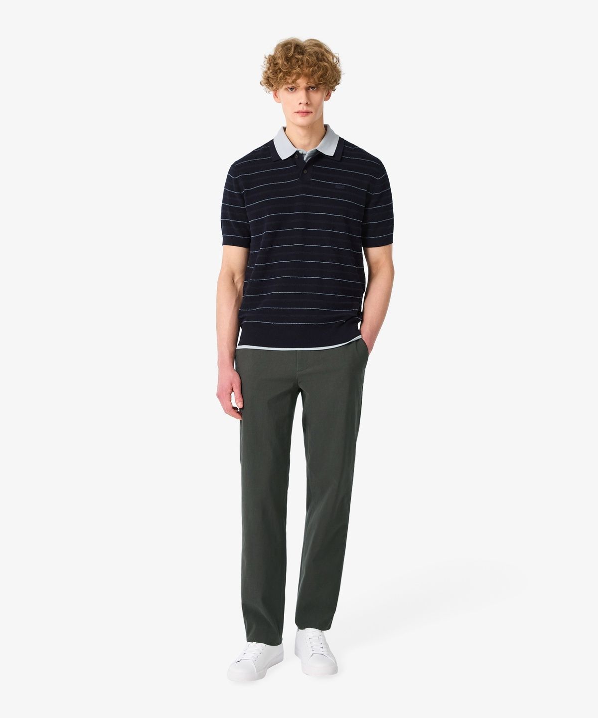 라코스테(LACOSTE) 남성 고밀도 코튼 스트레치 팬츠 HH635E-56N S5T