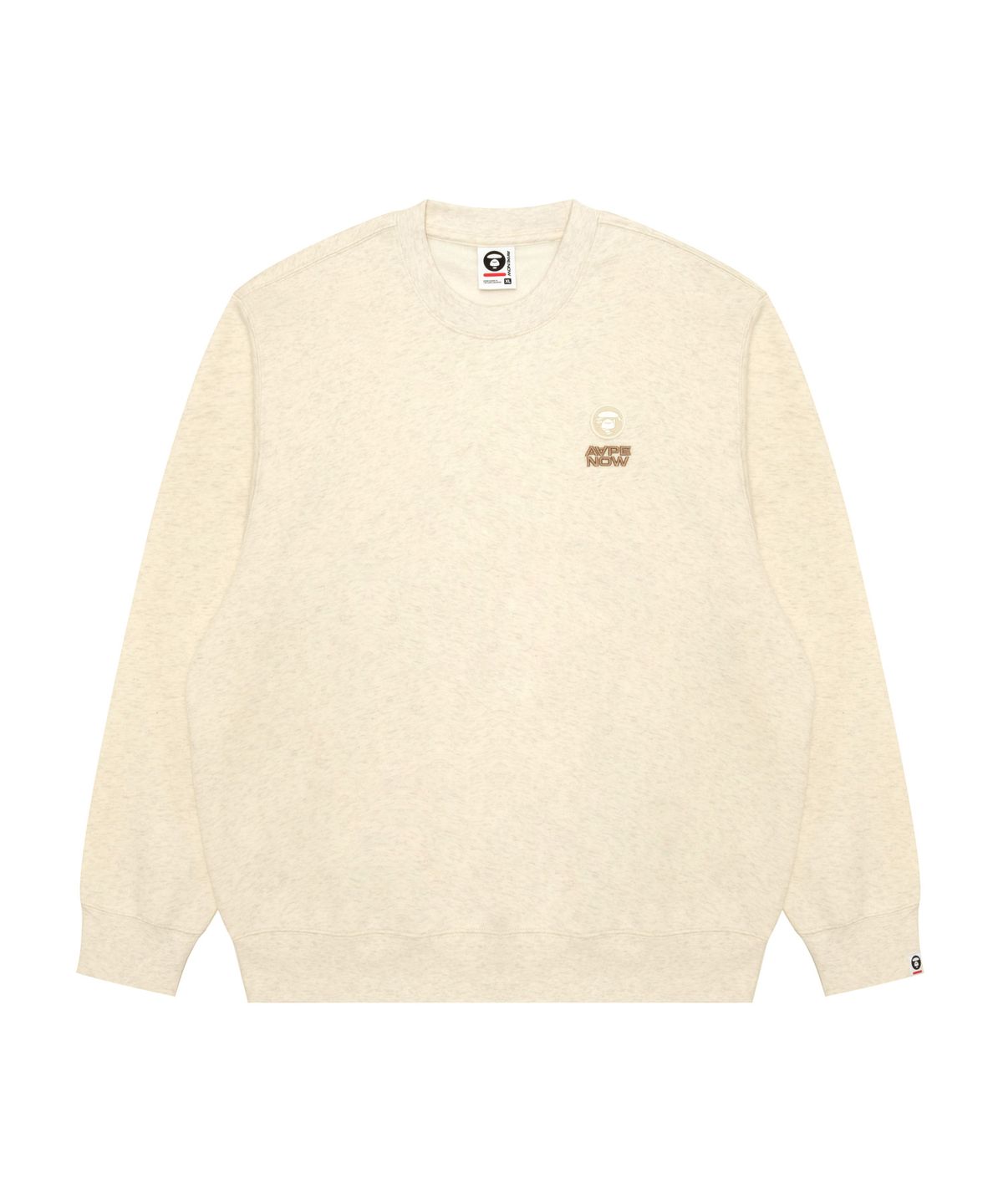 에이프(AAPE) AAPENOW 라운드로고 베이직 맨투맨 / AAPSWMC349XAPBG2