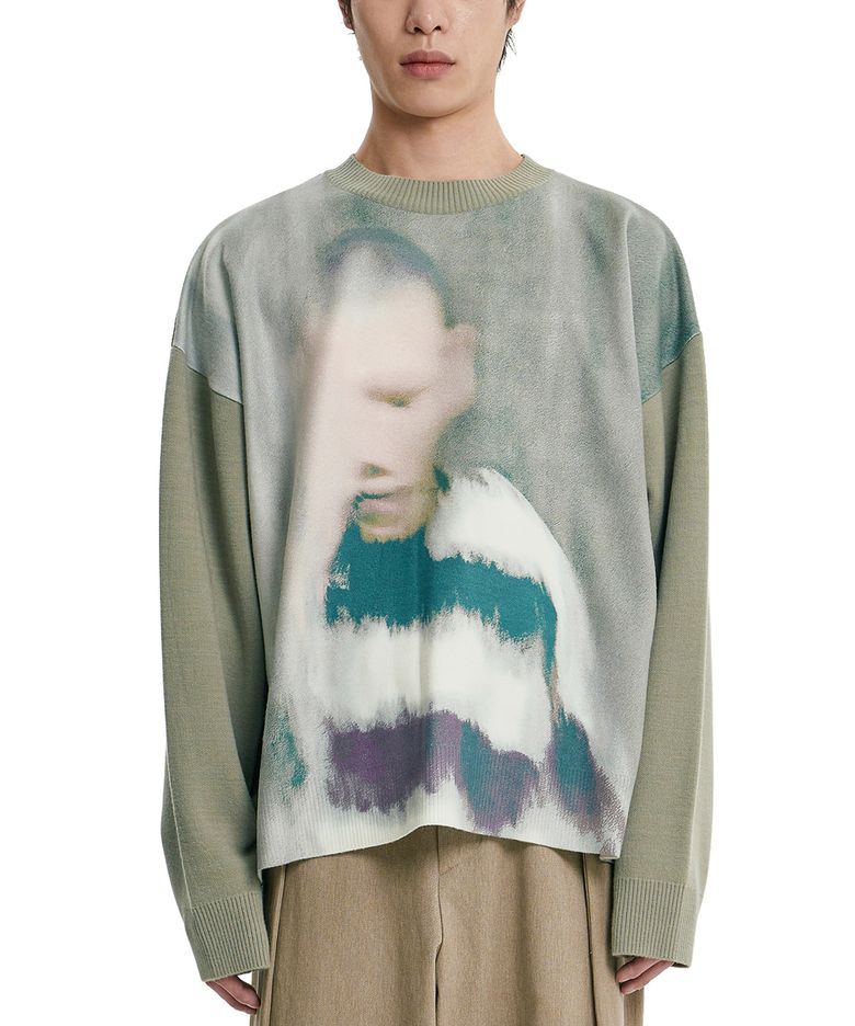 Jack a Dull Boy Watercolor Sweater [MINT]