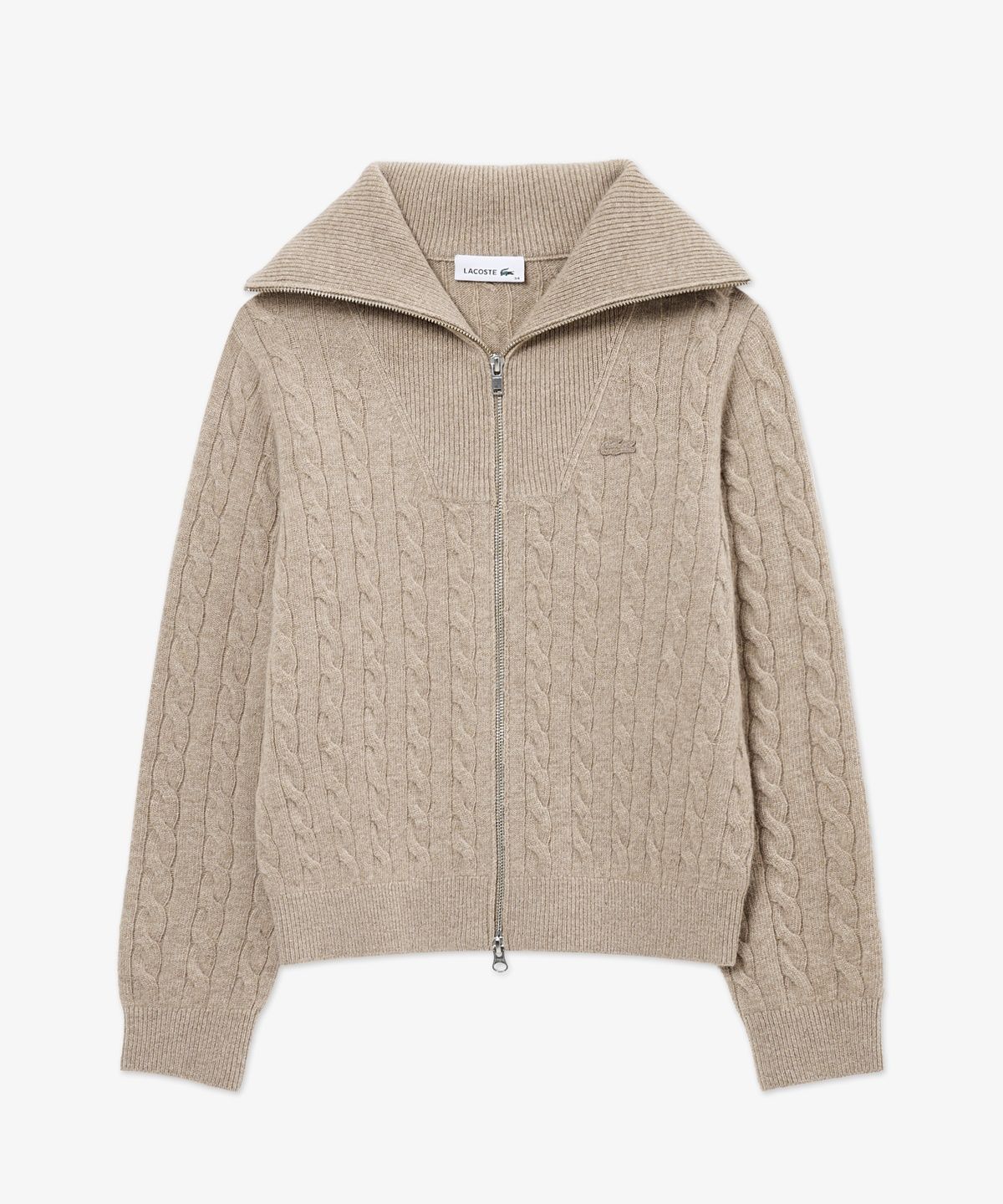 라코스테(LACOSTE) 여성 케이블 풀집업 가디건 AF413E-56N 02S