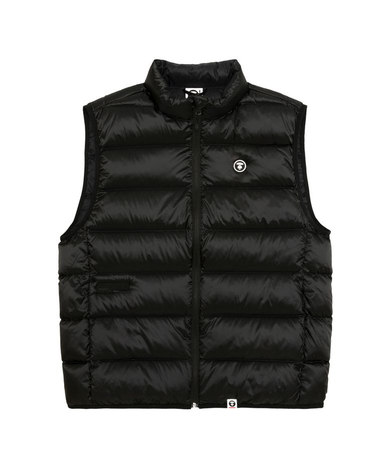 AAPENOW 라운드로고 베이직 패딩 베스트 / AAPDNM7719XXPBKX