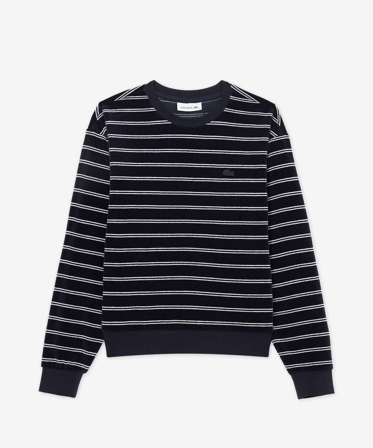 라코스테(LACOSTE) 여성 벨벳 크루넥 스웻셔츠 SF930E-56N 166