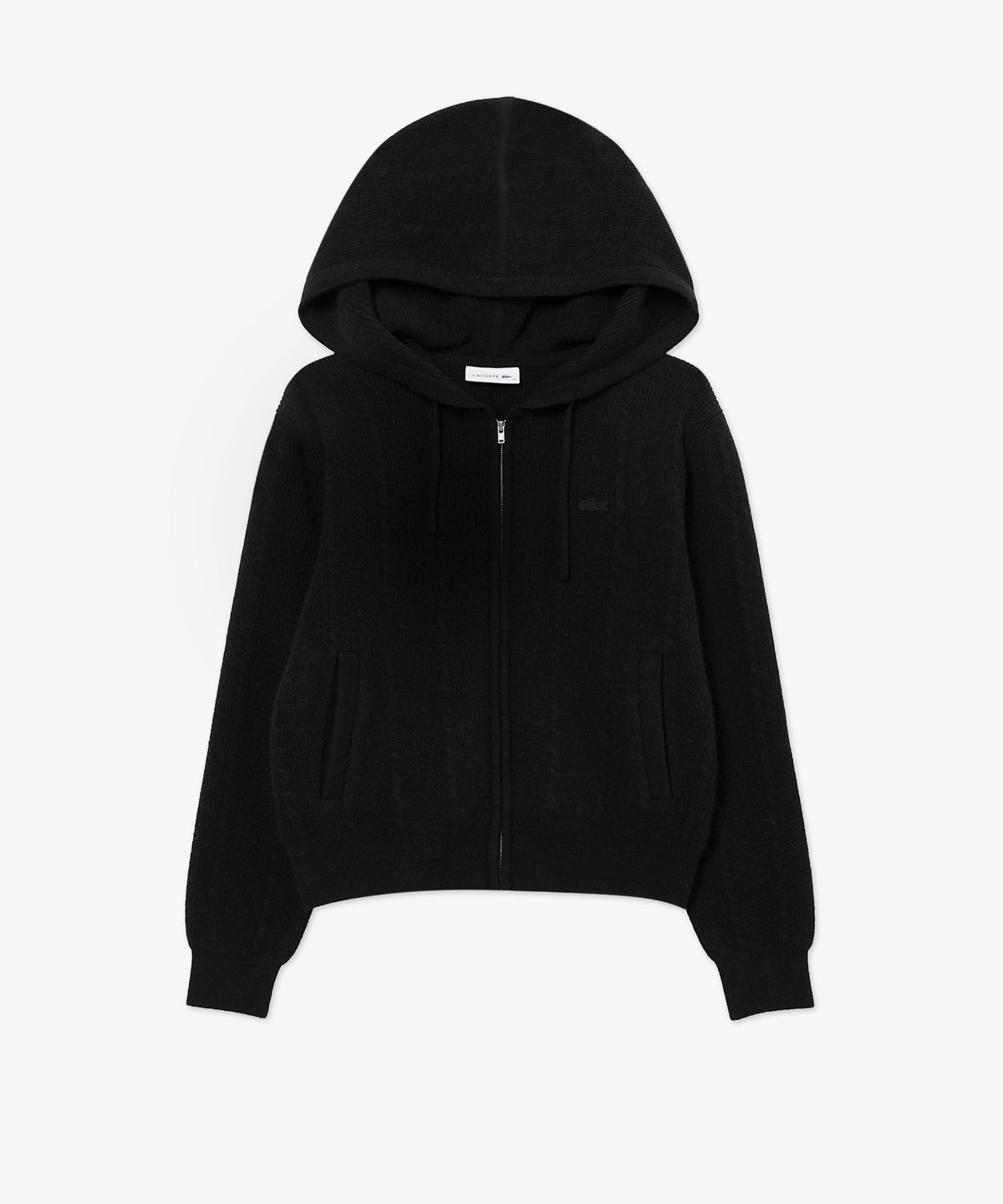 라코스테(LACOSTE) 여성 케이블 후드집업 스웨터 AF500E-56N 031