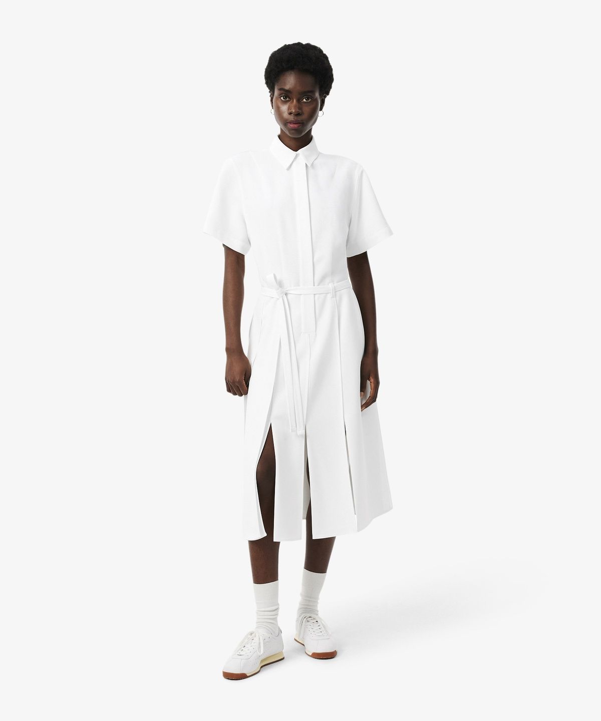 라코스테(LACOSTE) 여성 셔츠형 반팔 롱 드레스 EF5404-56N 70V