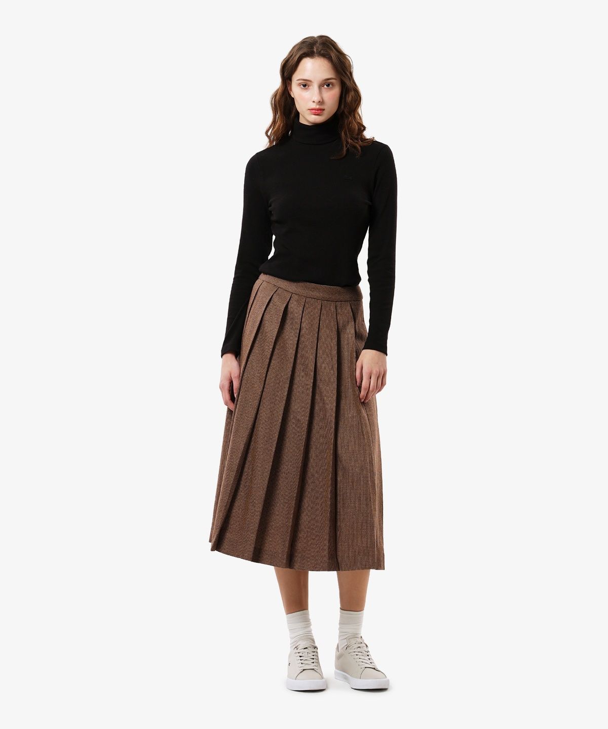 라코스테(LACOSTE) 여성 울 플리츠 스커트 JF437E-56N SIX