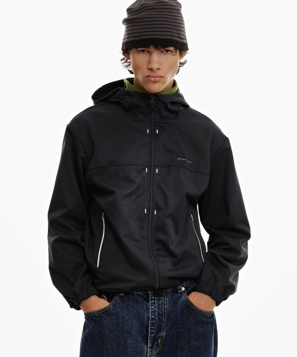가든익스프레스(GARDEN EXPRESS) Track Hooded Jacket (dark navy)