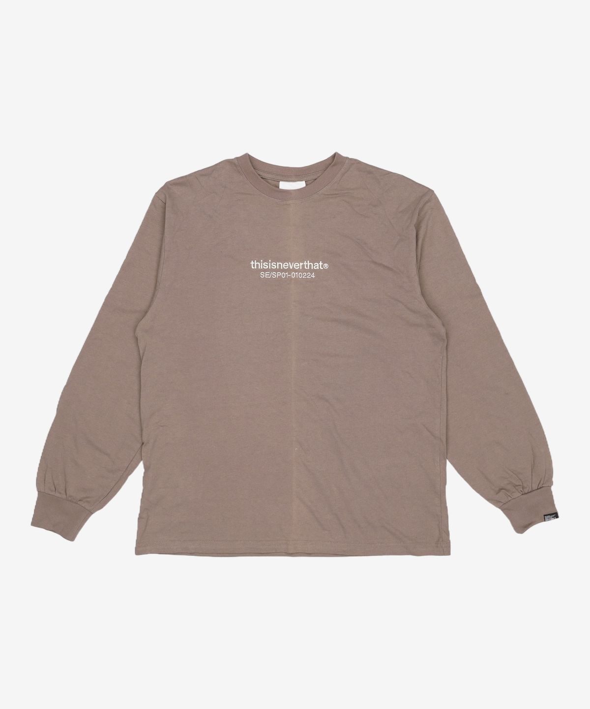 디스이즈네버댓(THISISNEVERTHAT) SE-SP L/S Tee Dark Mocha M