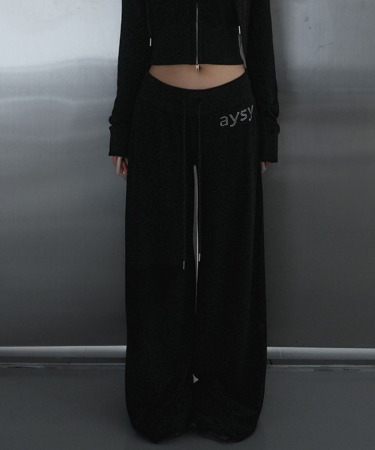 아야즈앤세이(AYASNSEY) BOE HOTFIX WIDE PANTS