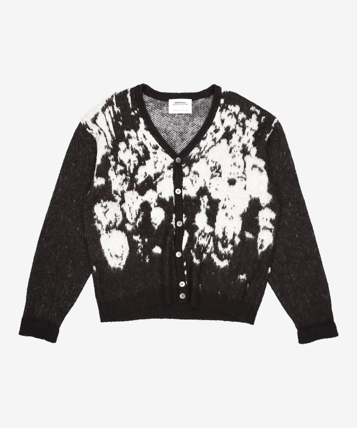 노매뉴얼(NOMANUAL) PPS HAIRY CARDIGAN - BLACK 100