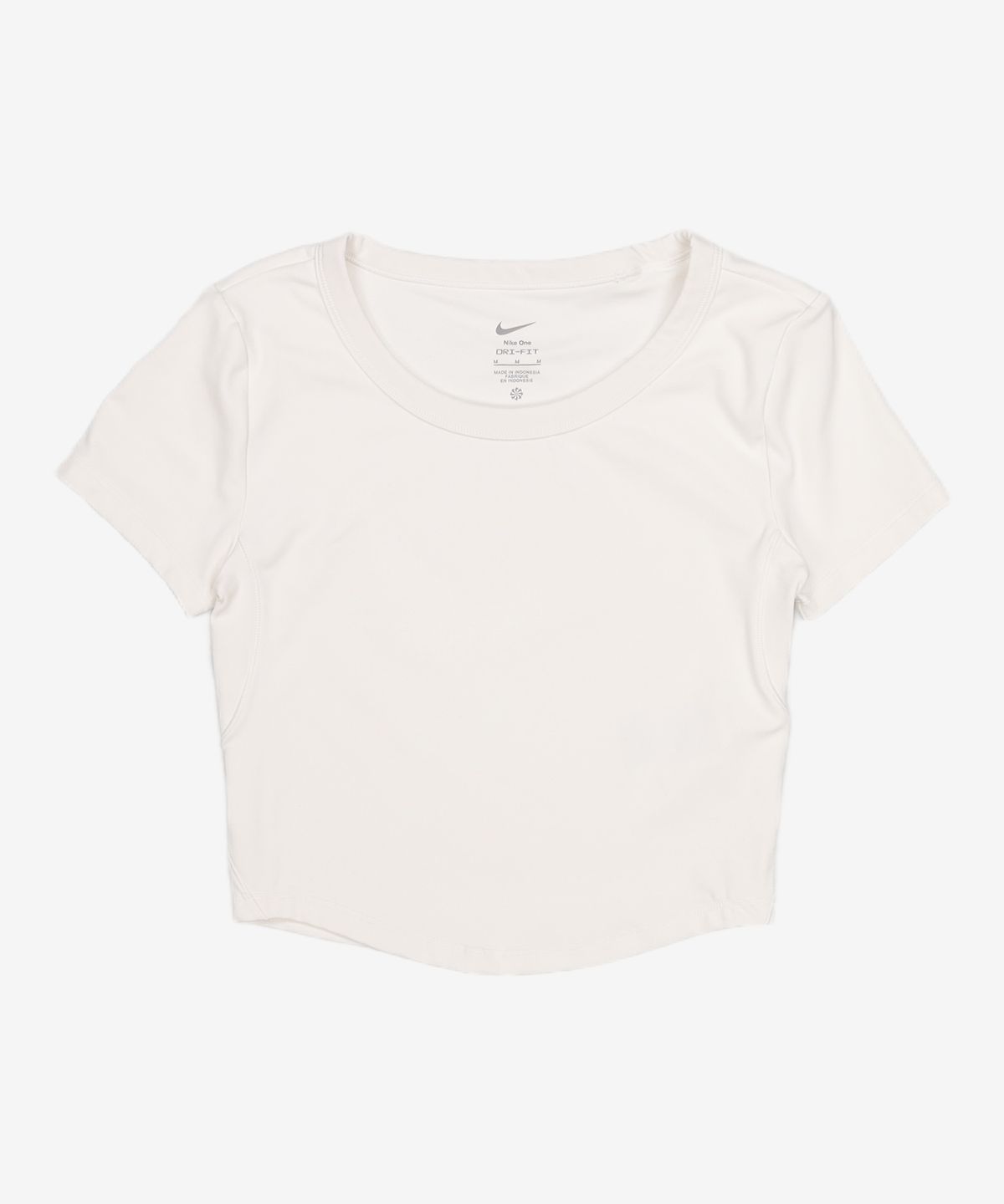 나이키(NIKE) 원 피티드 드라이 핏 반팔 크롭 탑 W - 화이트:블랙 / FN2805-100 M