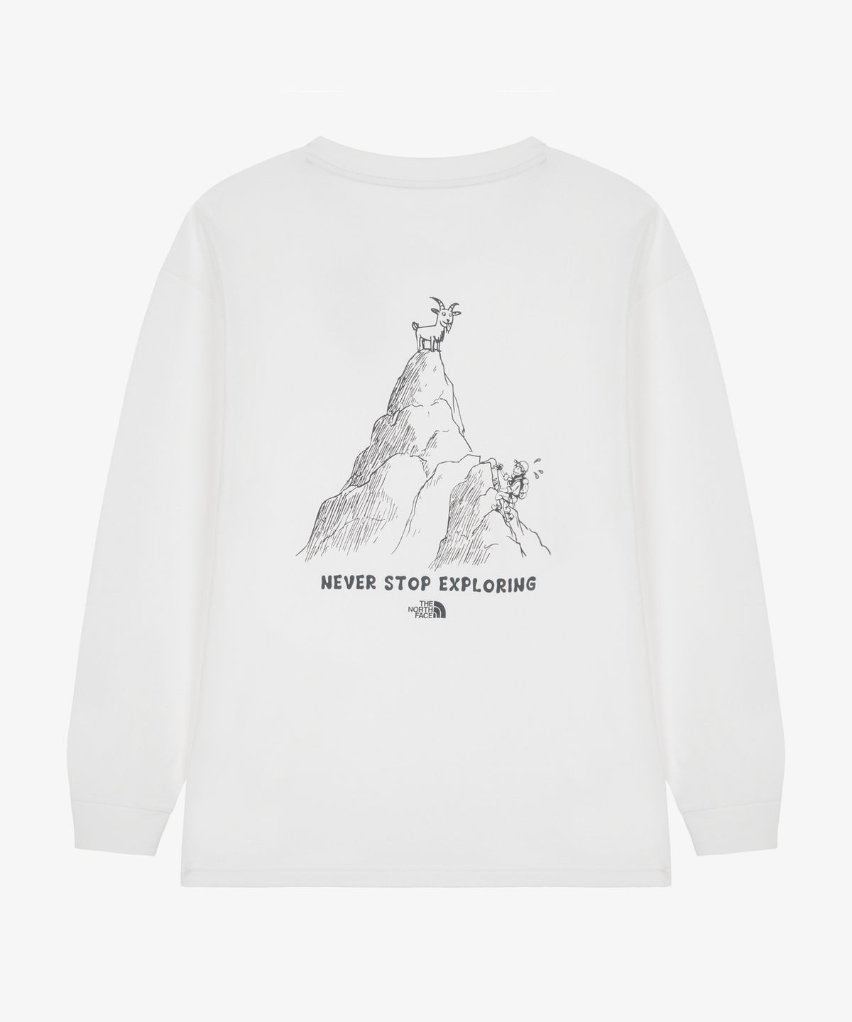 노스페이스(THE NORTH FACE) NT7TS51A 남성 데이클라임 긴팔 티 WHITE