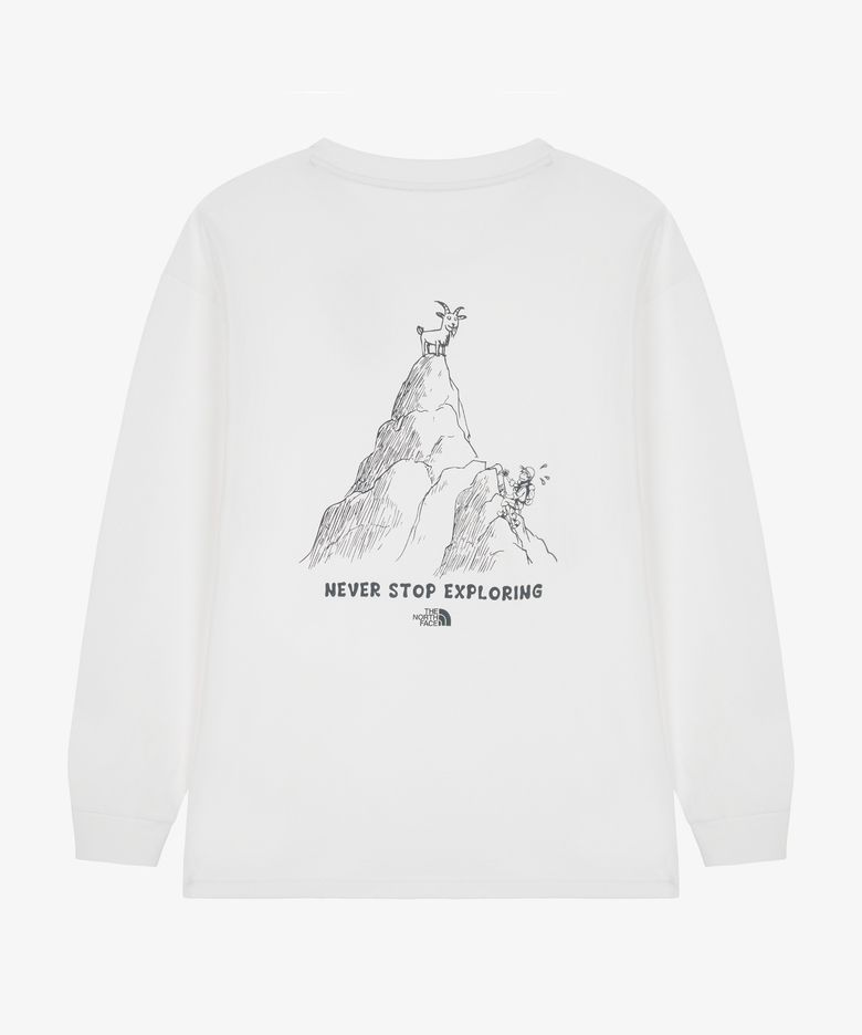 NT7TS51A 남성 데이클라임 긴팔 티 WHITE
