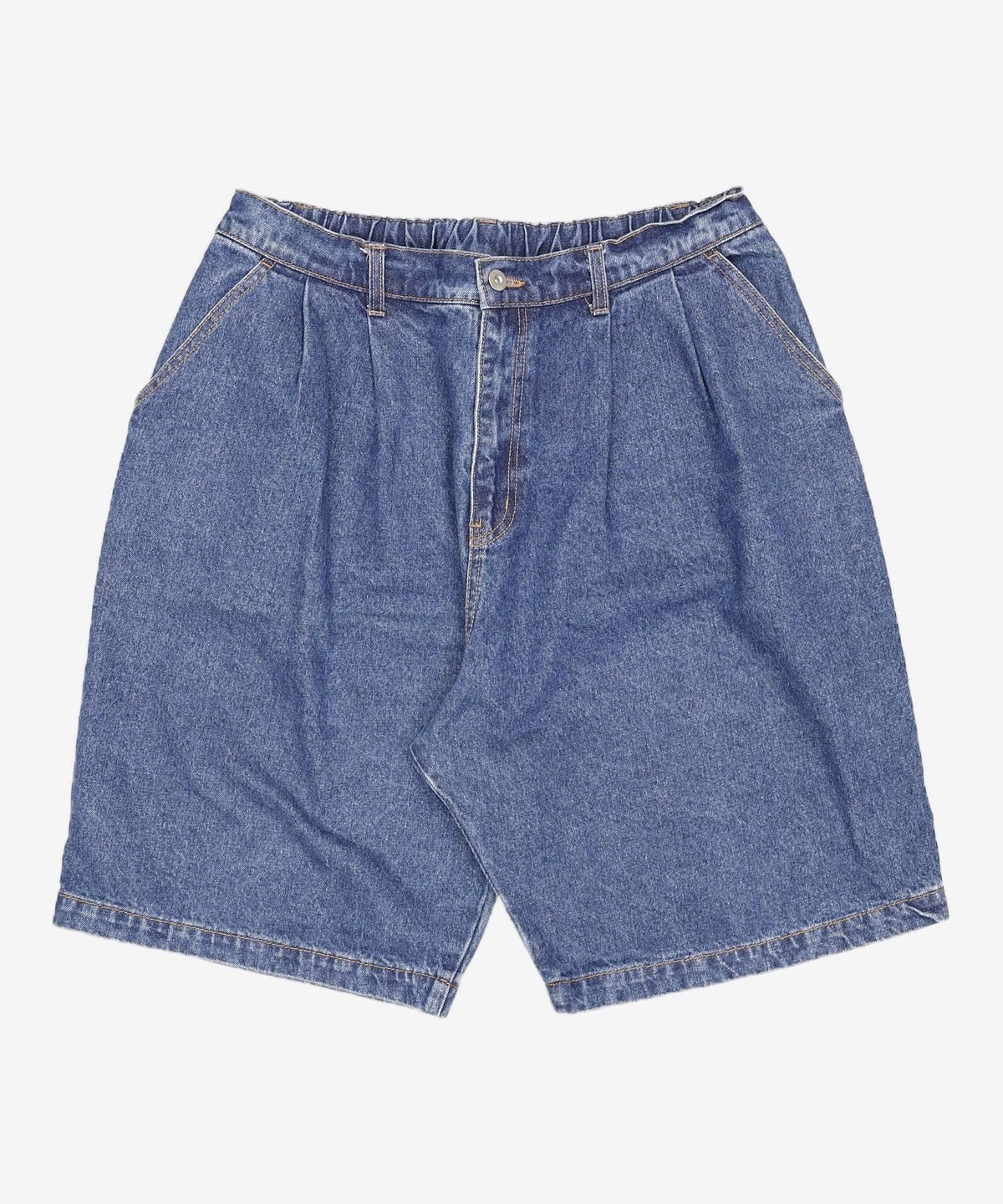 사운즈라이프(SOUNDSLIFE) Two Tuck denim Shorts Medium Indigo XL