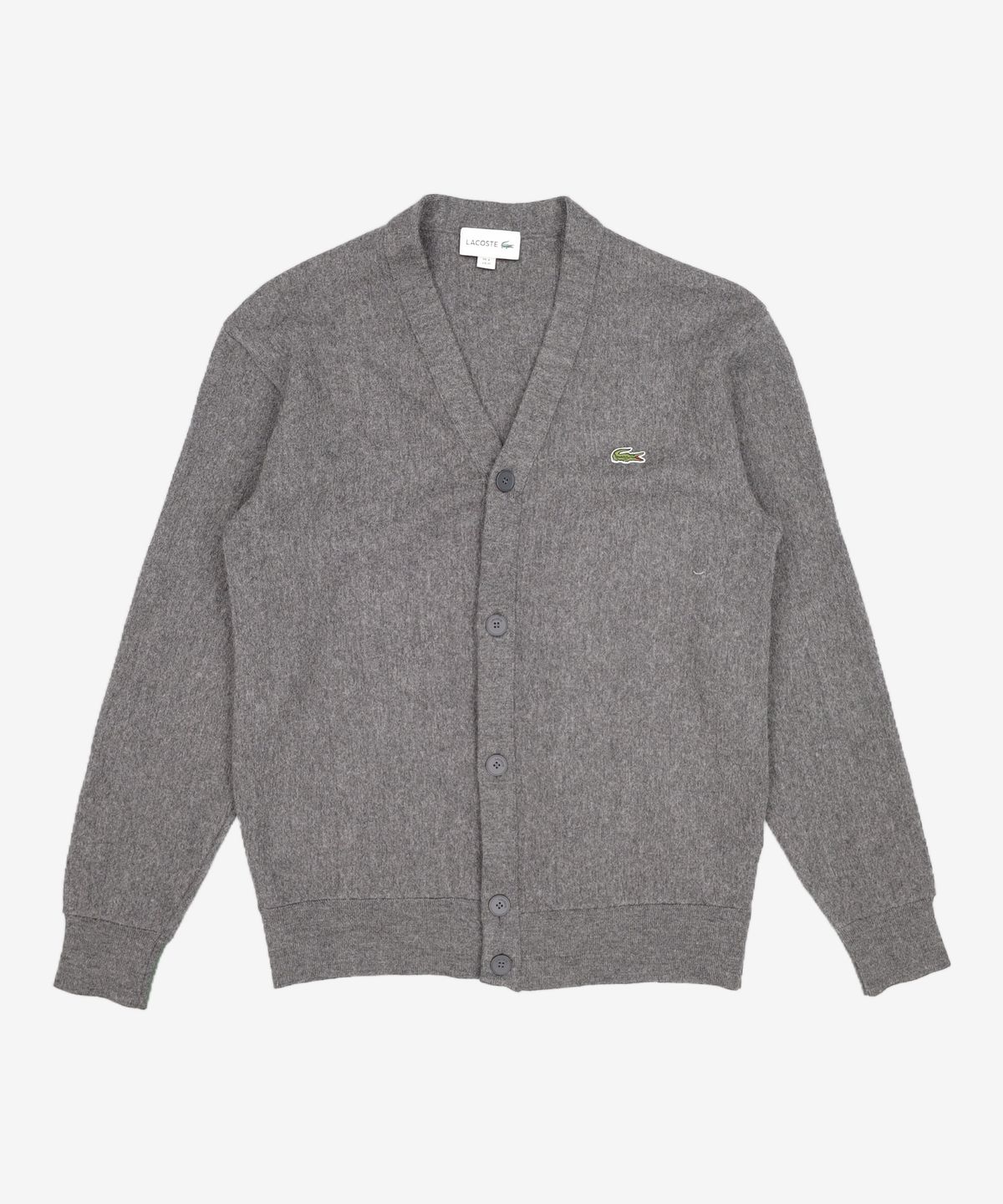 라코스테(LACOSTE) 남성 링스링스 브이넥 가디건 [차콜그레이] 100