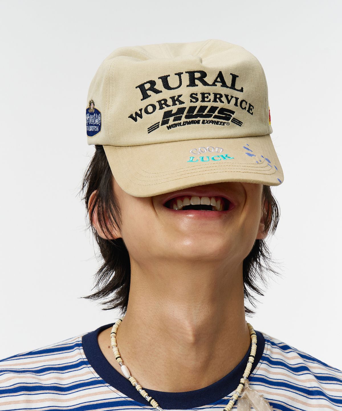 홍우성(HONGWOOSUNG) Rural Trucker Hat_Cream