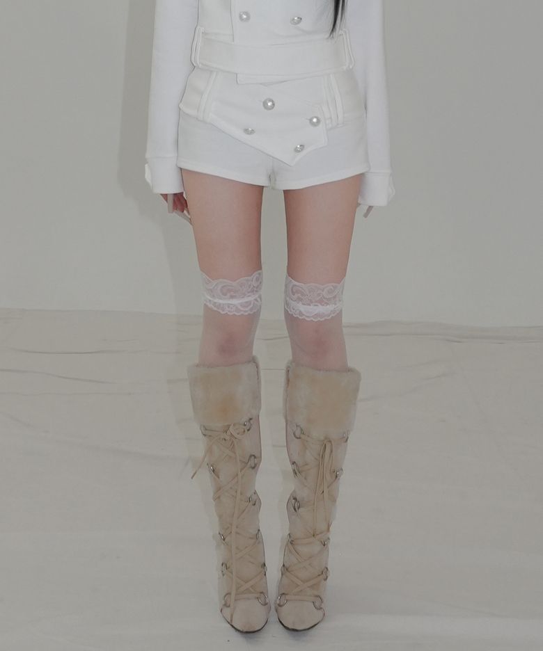 SIER NAPOLEON SHORTS (WHITE IVORY)
