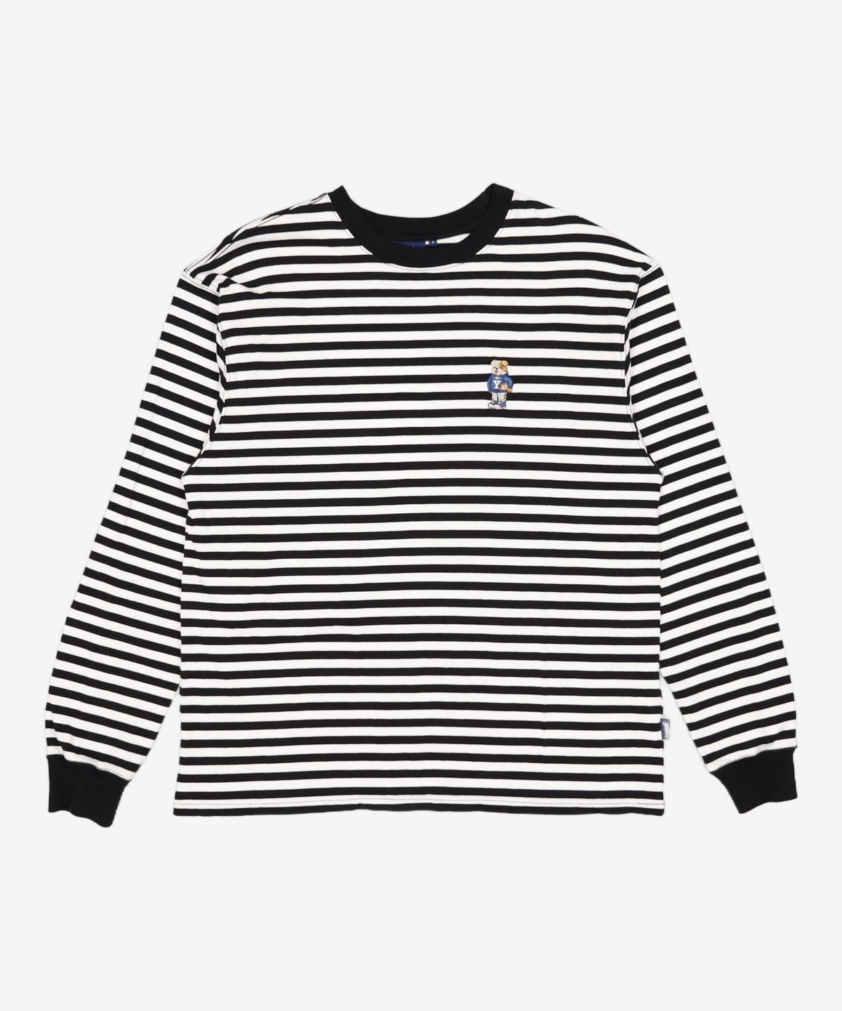 예일(YALE) EMBROIDERY DAN LONG SLEEVE T-SHIRT BLACK S