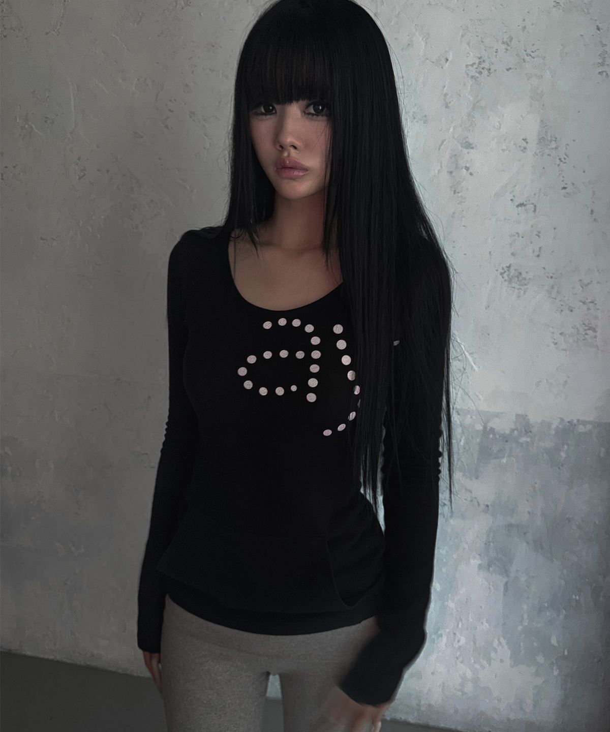 아야즈앤세이(AYASNSEY) DOOH DEEP SLIM HOODIE