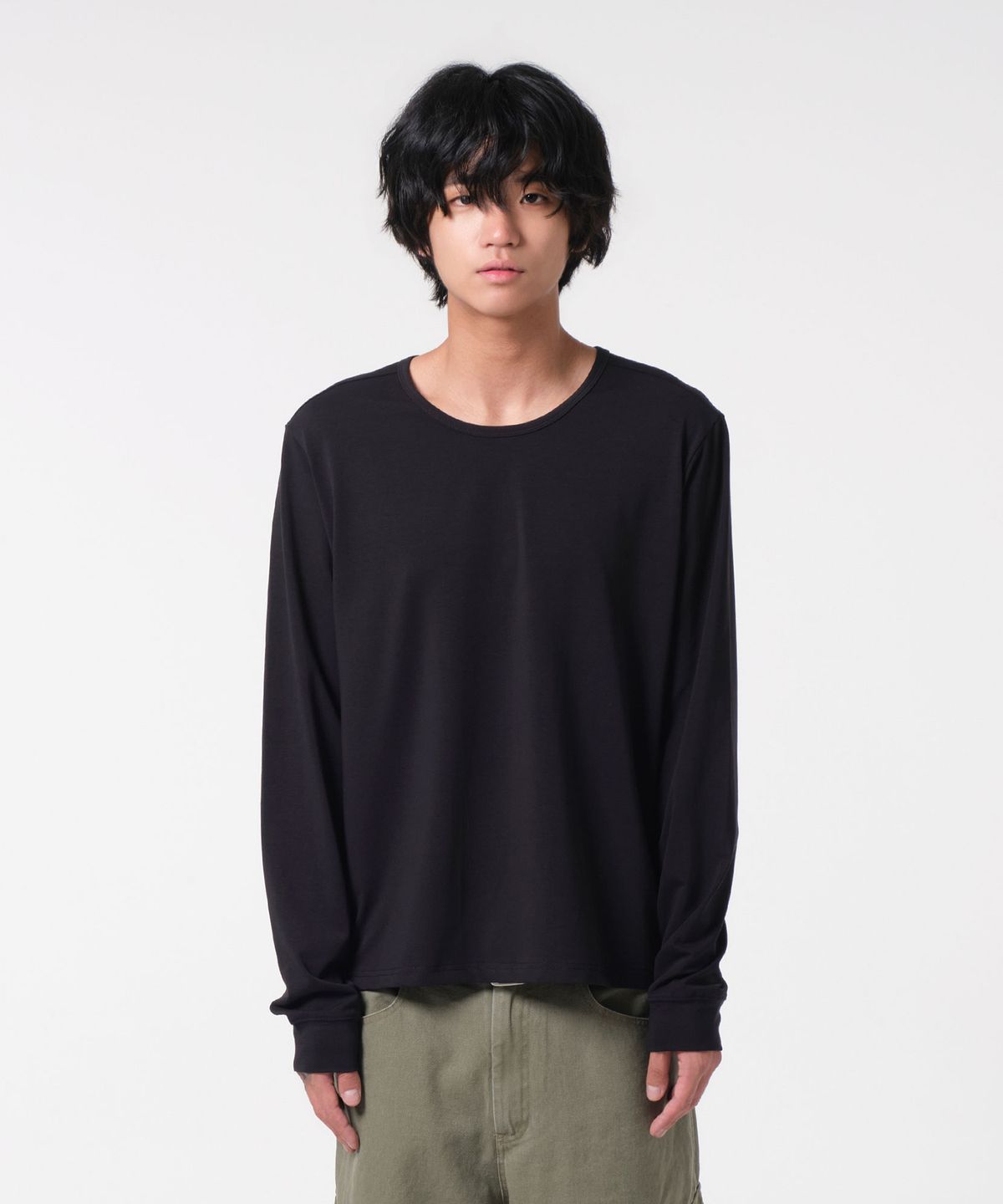 다이브인(DIVEIN) [DIVEIN X 무민서] LAYERING LONG SLEEVE T-SHIRTS (BLACK)