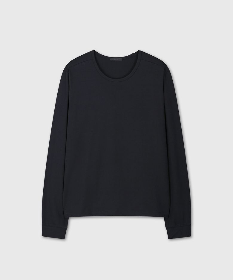 [DIVEIN X 무민서] LAYERING LONG SLEEVE T-SHIRTS (BLACK)