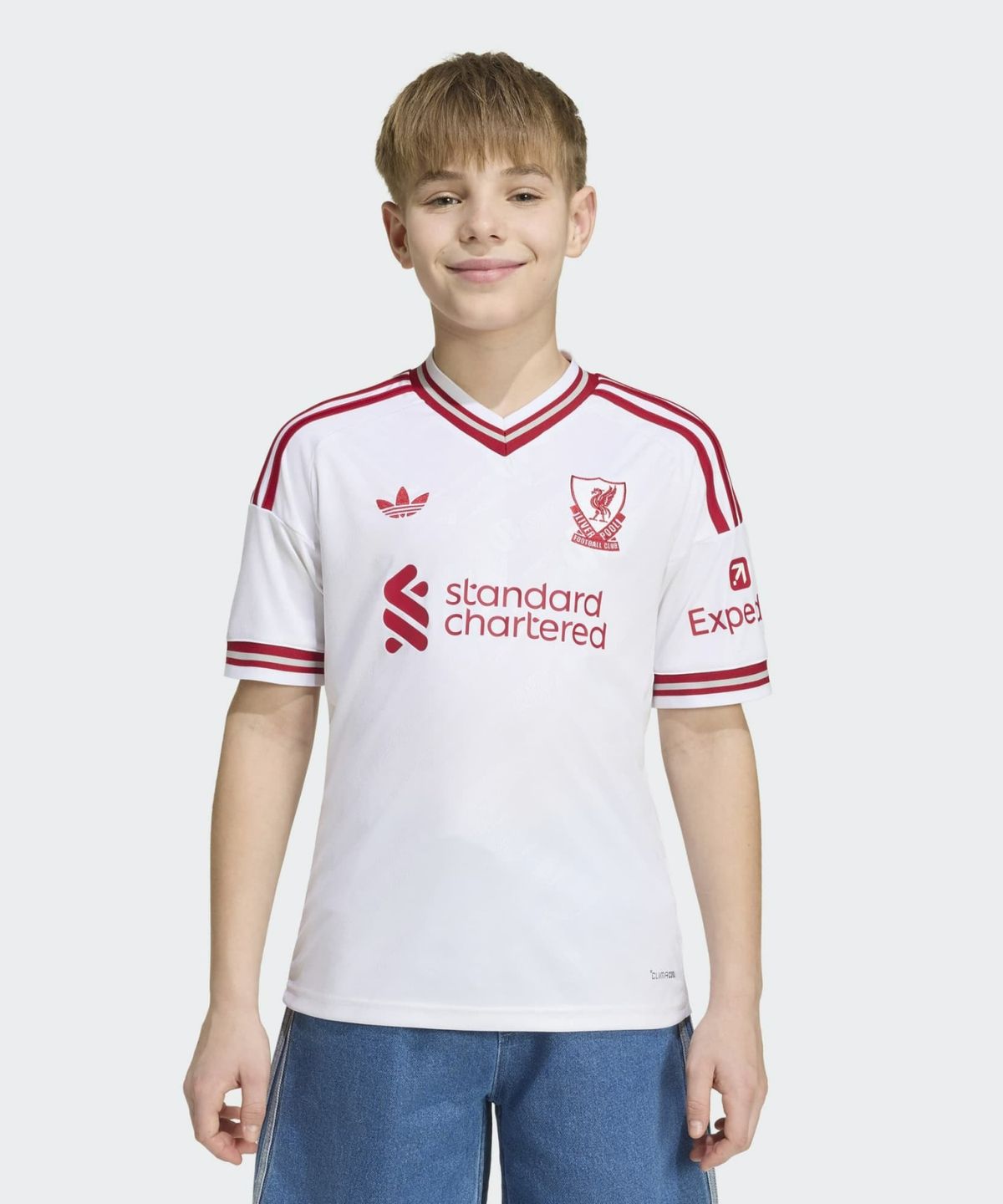 아디다스 키즈(ADIDAS KIDS) 리버풀 FC 26/27 어웨이 저지 주니어 - 화이트 / KB8302