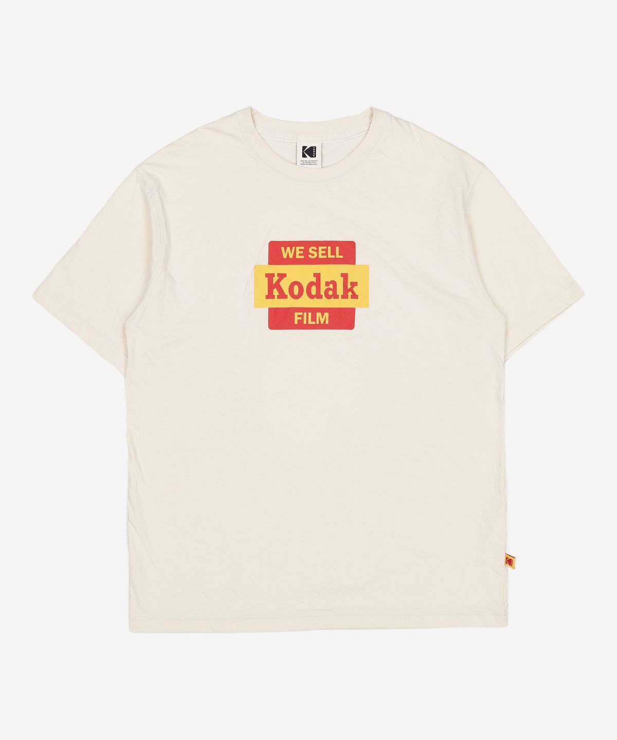 코닥(KODAK) 빅로고 반팔티셔츠 IVORY 105