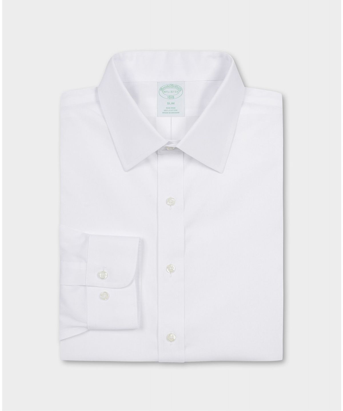 브룩스 브라더스(BROOKS BROTHERS) 논아이론 에인즐리 드레스셔츠 (화이트) (BBTSMF2510)