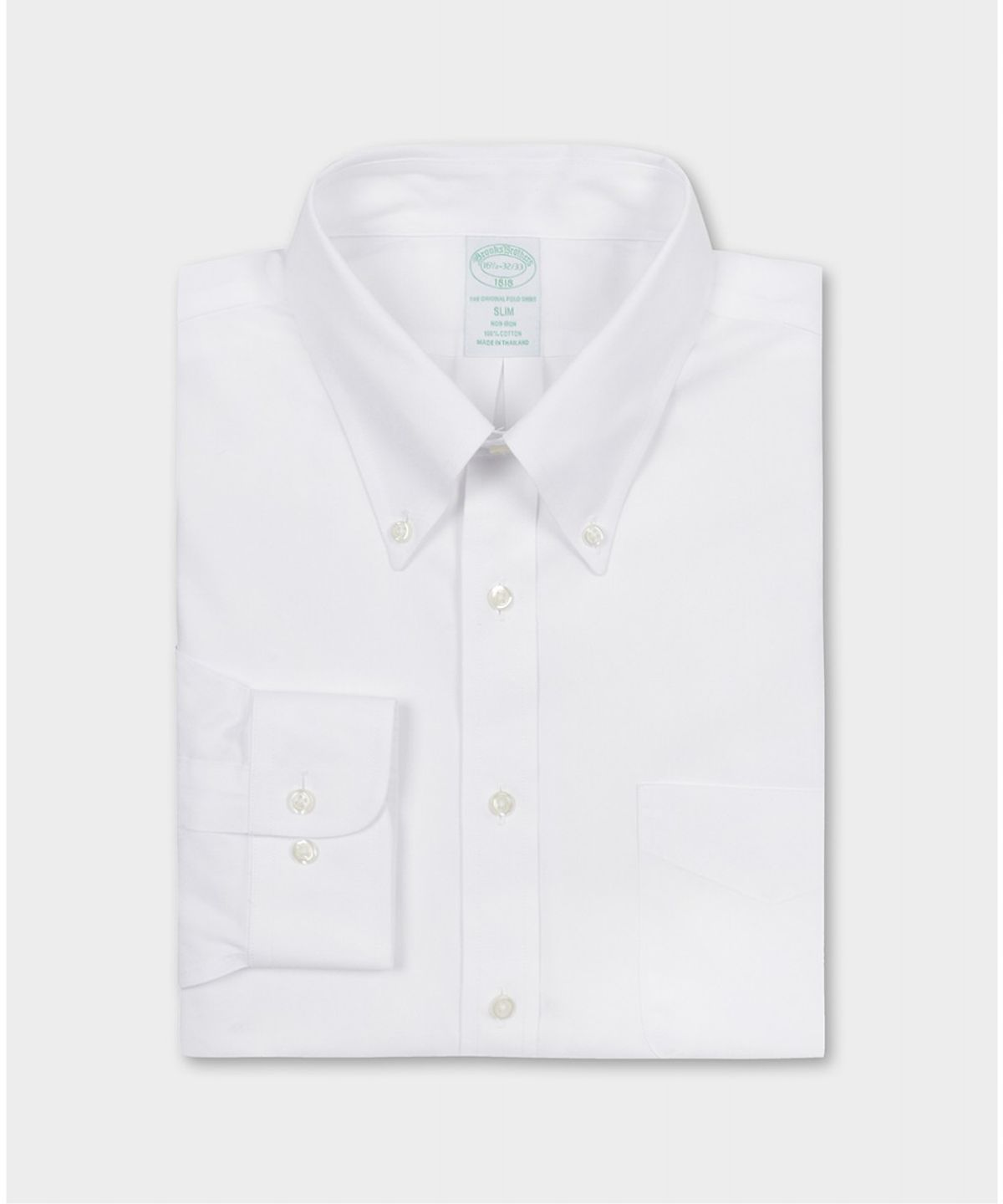 브룩스 브라더스(BROOKS BROTHERS) 논아이론 폴로버튼다운 드레스셔츠 (화이트) (BBTSMF9843)