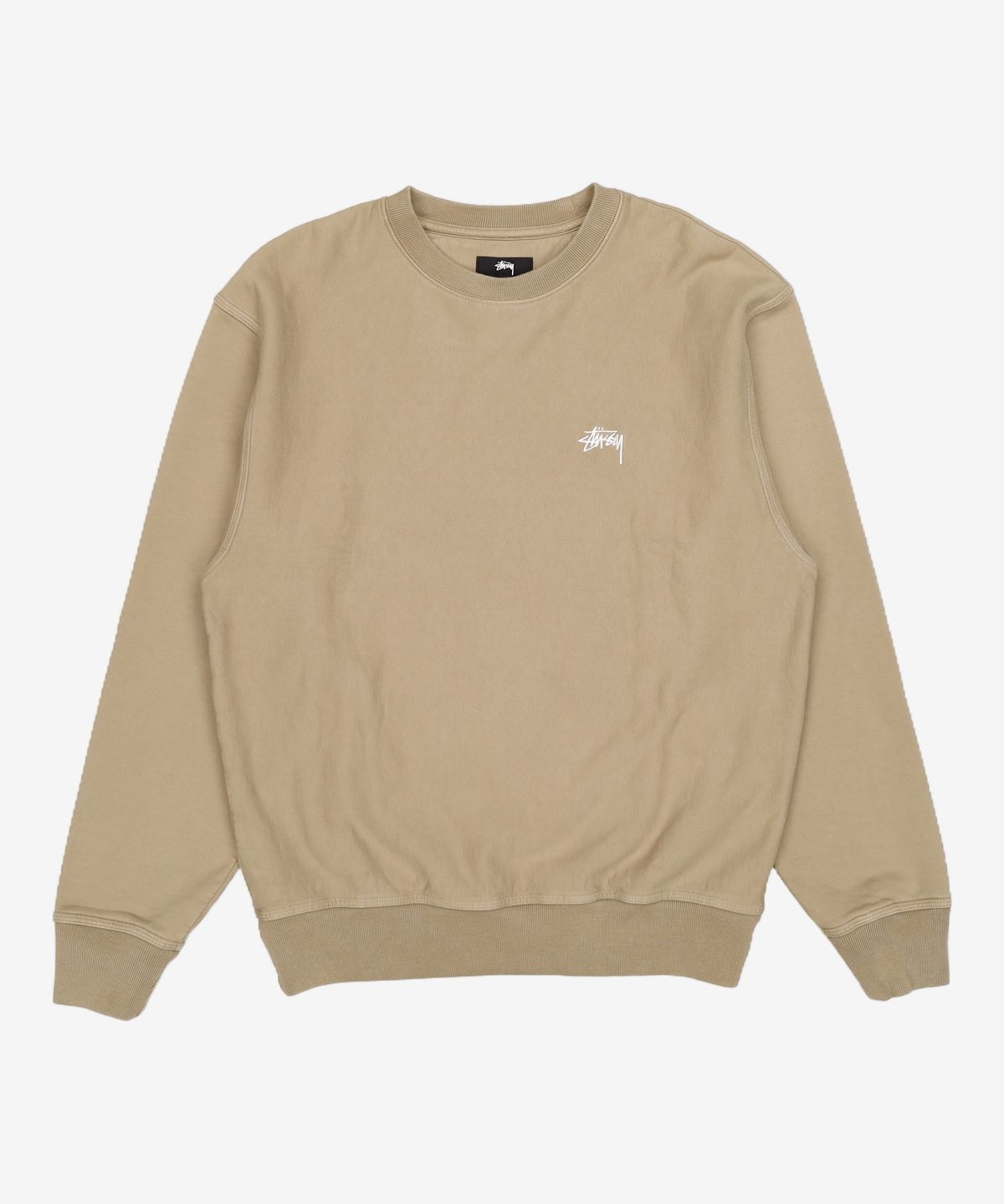 스투시(STUSSY) 오버다이드 스탁 로고 맨투맨 - 블랙 / 118480BLACK S
