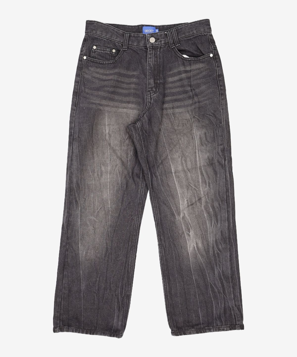 데케트(DECET) Dawn Semi Wide Jeans DCPT002Black 28